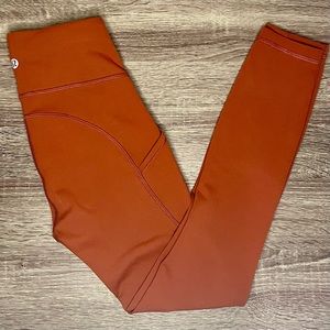Lululemon Fast & Free Leggings 25” with pockets - size 0